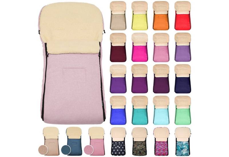 Baby-Joy Fußsack KAI XXL 120 cm Fußsack Lammwolle Winterfußsack Übergroß Lang von Baby-Joy