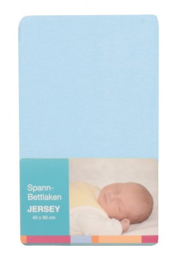 BABY-PLUS Spannbettlaken Jersey 40 x 90 cm, hellblau von BABY PLUS