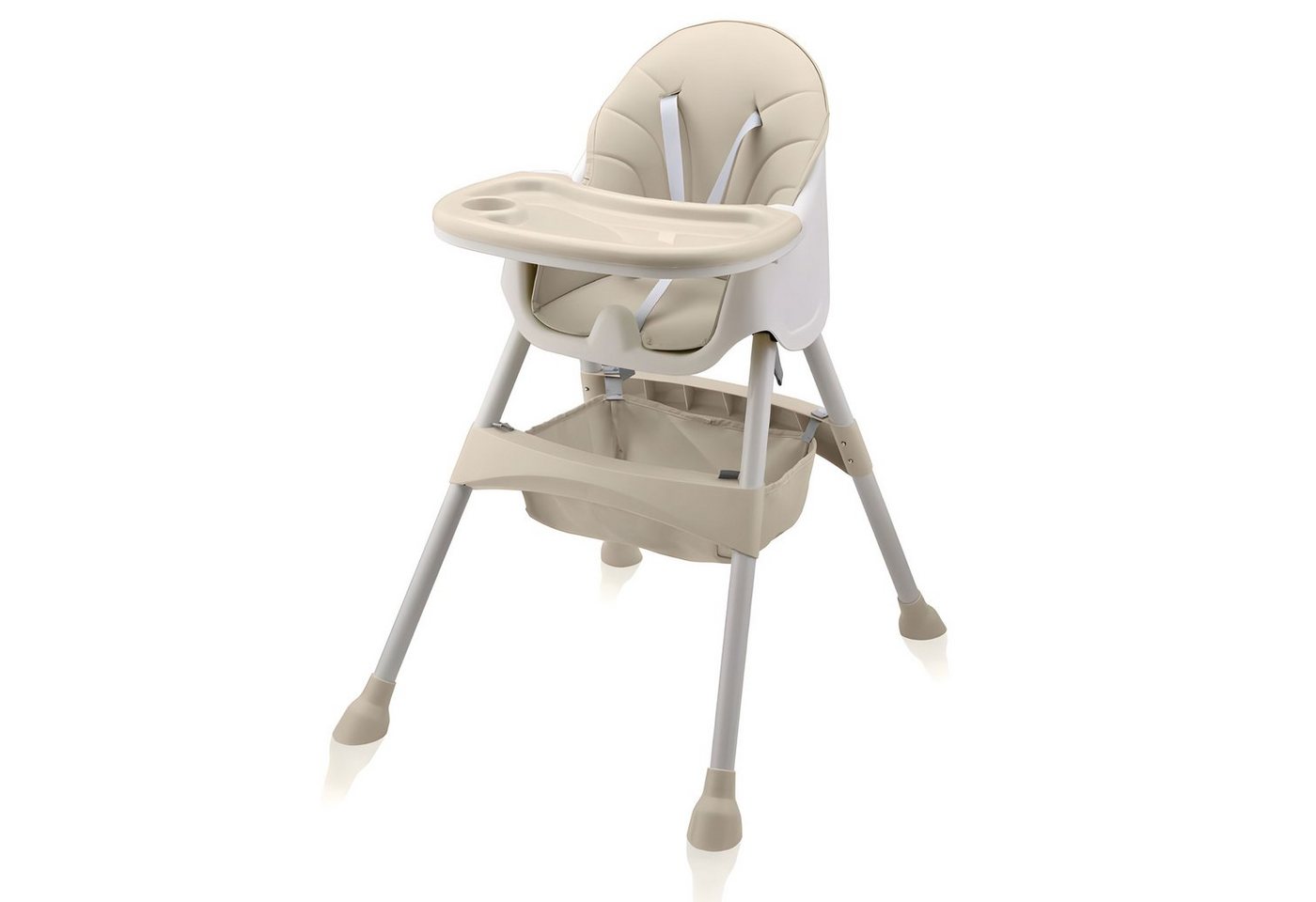 Baby Vivo Hochstuhl Design 2in1 Kinderhochstuhl - Oscar in Beige von Baby Vivo