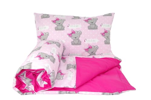 2-teiliges Set aus Bettdecke und Kissen für Kinderwagen, Mini-Kinderbett oder Kinderbett (6) von Baby's Comfort