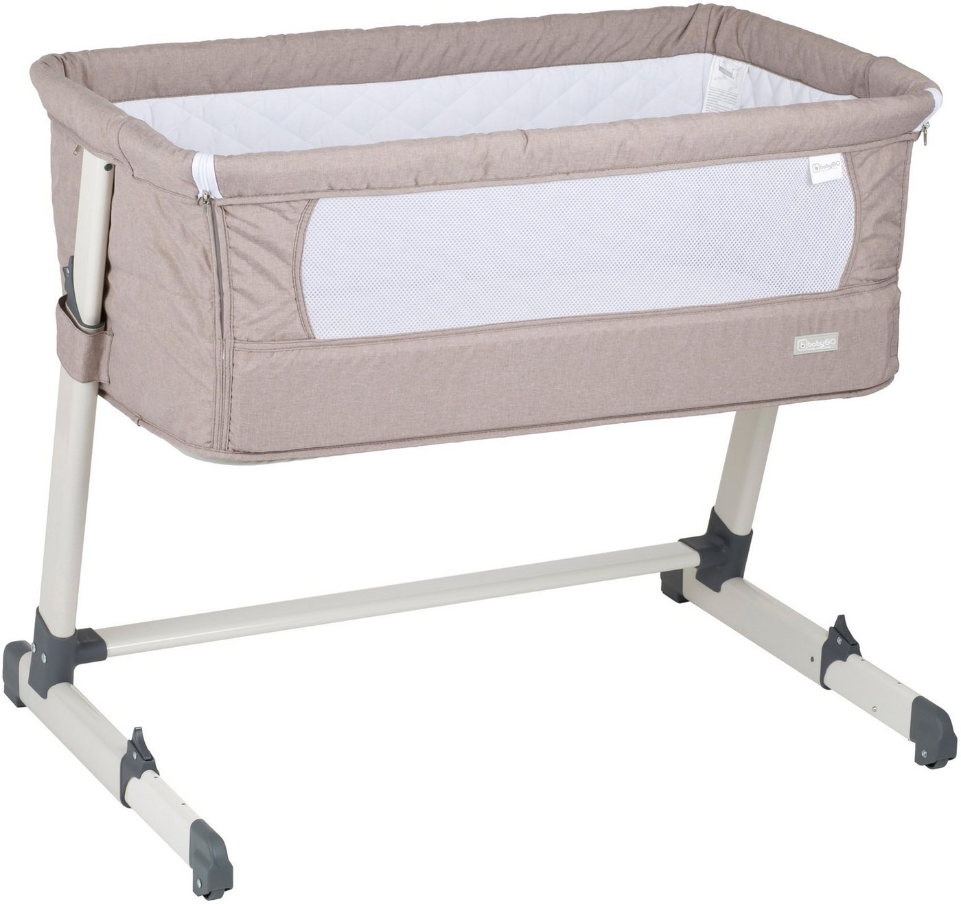 BabyGo Beistellbett Together, beige, faltbar von BabyGo