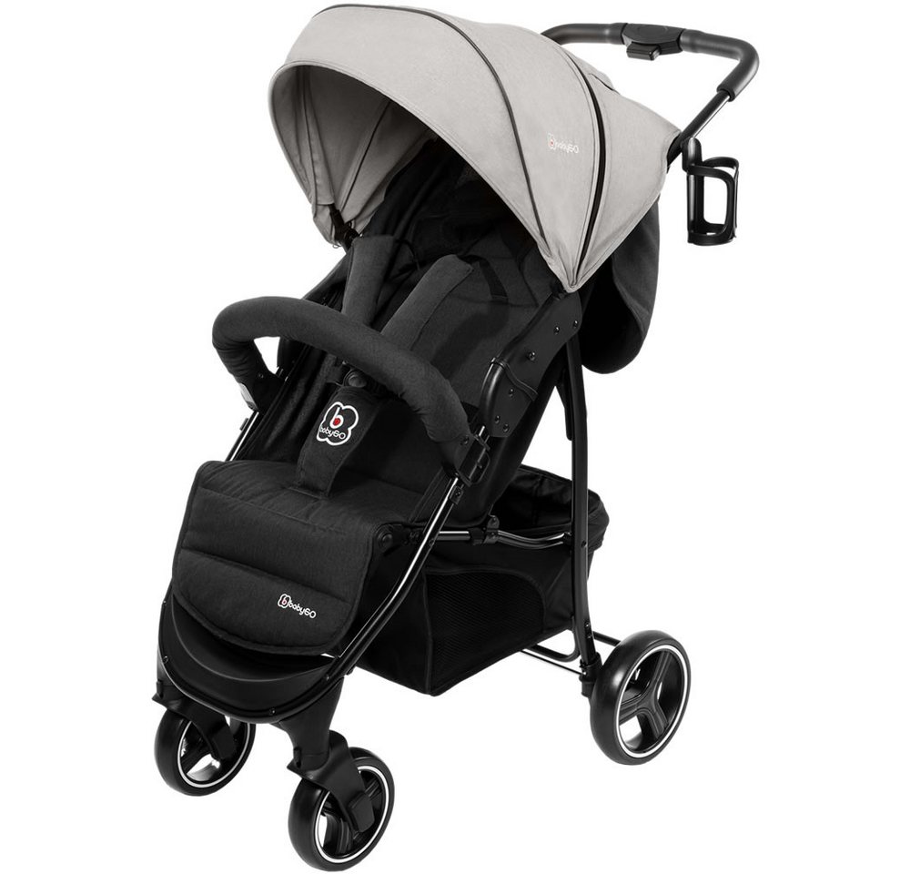 BabyGo Kinder-Buggy Kinder Buggy Sportwagen Kinderwagen Basket, Feststellbare 360°Vorderräder von BabyGo