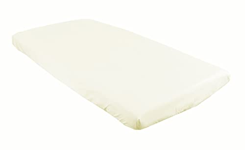 BABYLUX Kinderbett Spannbettlaken Spannbetttuch 60x120 cm / 70x140 cm Baumwolle Bettlaken für Babybett (Ecru, 60 x 120 cm) von BabyLux