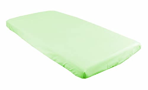 BABYLUX Kinderbett Spannbettlaken Spannbetttuch 60x120 cm / 70x140 cm Baumwolle Bettlaken für Babybett (Grün, 60 x 120 cm) von BabyLux