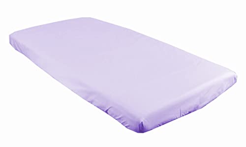 BABYLUX Kinderbett Spannbettlaken Spannbetttuch 60x120 cm / 70x140 cm Baumwolle Bettlaken für Babybett (Lila, 60 x 120 cm) von BabyLux