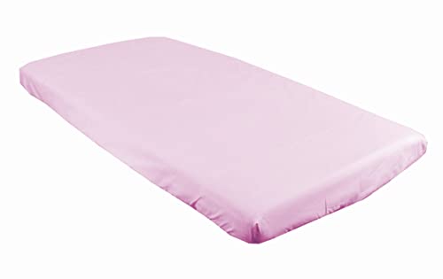 BABYLUX Kinderbett Spannbettlaken Spannbetttuch 60x120 cm / 70x140 cm Baumwolle Bettlaken für Babybett (Rosa, 70 x 140 cm) von BabyLux