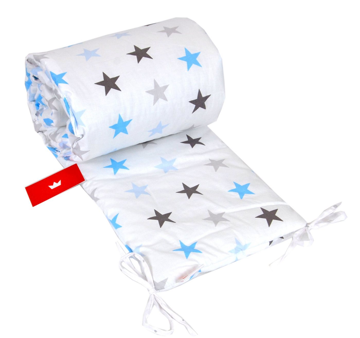 BabyLux Bettnestchen BABYLUX Bettumrandung NESTCHEN Bettnestchen 210 x 30 cm Babybett, 94. Sterne Blau von BabyLux