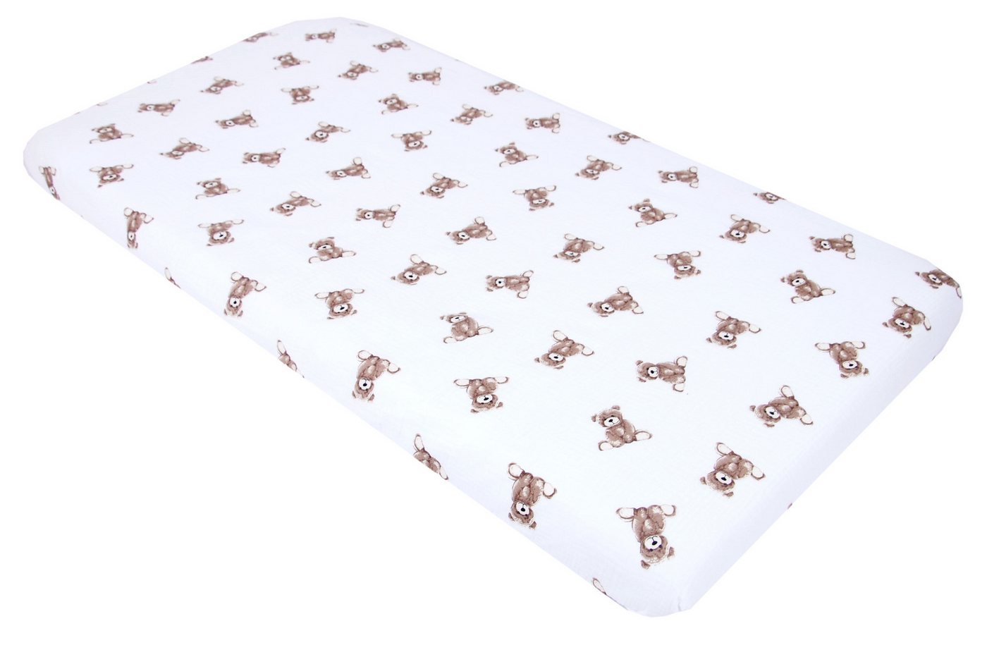 BabyLux Spannbettlaken BabyLux Spannbettlaken Musselin 60x120 70x140 Baby-& Kinderbett, Bär 60x120 von BabyLux