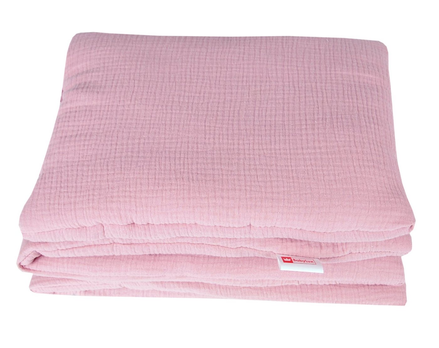 Babydecke BabyLux Babydecke Musselin Kinderwagendecke Kuscheldecke 75x60cm, BabyLux, Rosa von BabyLux