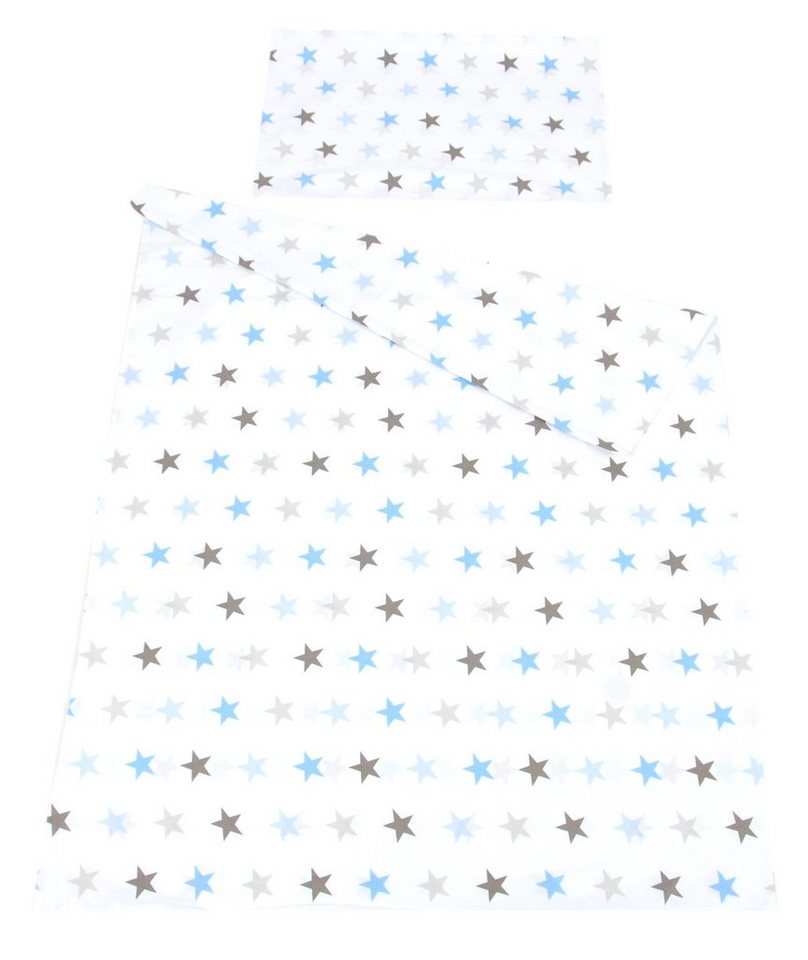 Kinderbettwäsche BABYLUX Kinderbettwäsche 2Tlg. 100 x 135 cm Bettwäsche Bettbezug Baby, BabyLux, 94. Sterne Blau von BabyLux