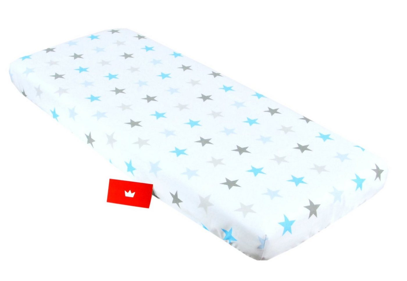 Spannbettlaken BABYLUX Spannbettlaken 40x90 cm Bettlaken Spannbetttuch Beistellbett Wiege, BabyLux, 94. Sterne Blau von BabyLux