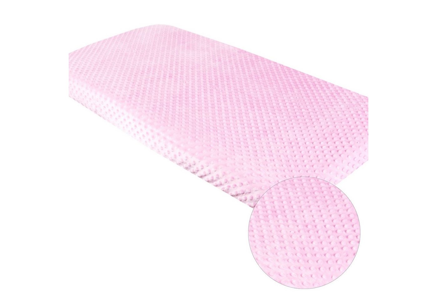 Spannbettlaken BABYLUX Spannbettlaken MINKY 60x120 70x140 90x200 120x200, BabyLux, Gummizug: ja, 120x200cm rosa von BabyLux