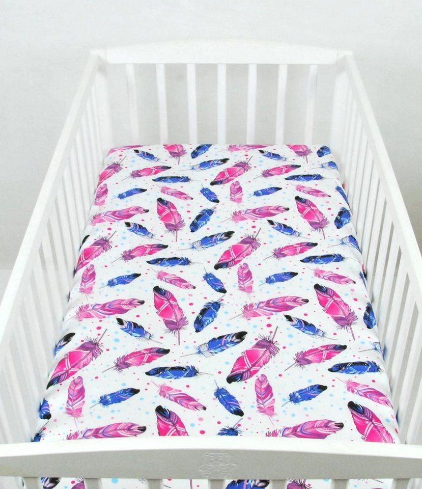 Spannbettlaken SPANNBETTLAKEN 70x140 Spannbetttuch Baumwolle Kinder Baby Babybett, BabyLux, 99. Feder von BabyLux