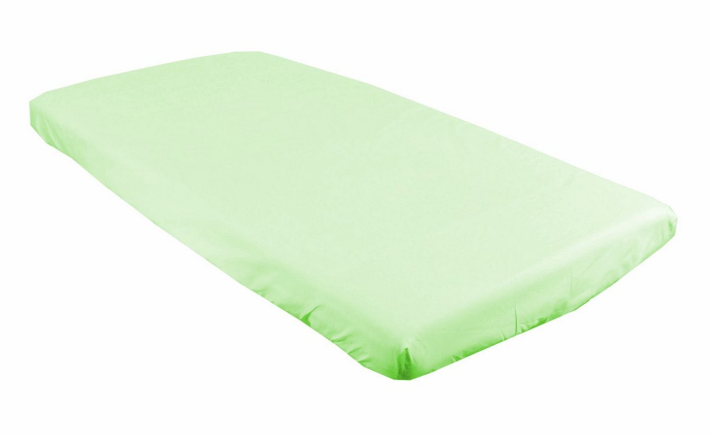 Spannbettlaken SPANNBETTLAKEN 70x140 Spannbetttuch Baumwolle Kinder Baby Babybett, BabyLux, Grün 70x140 cm von BabyLux