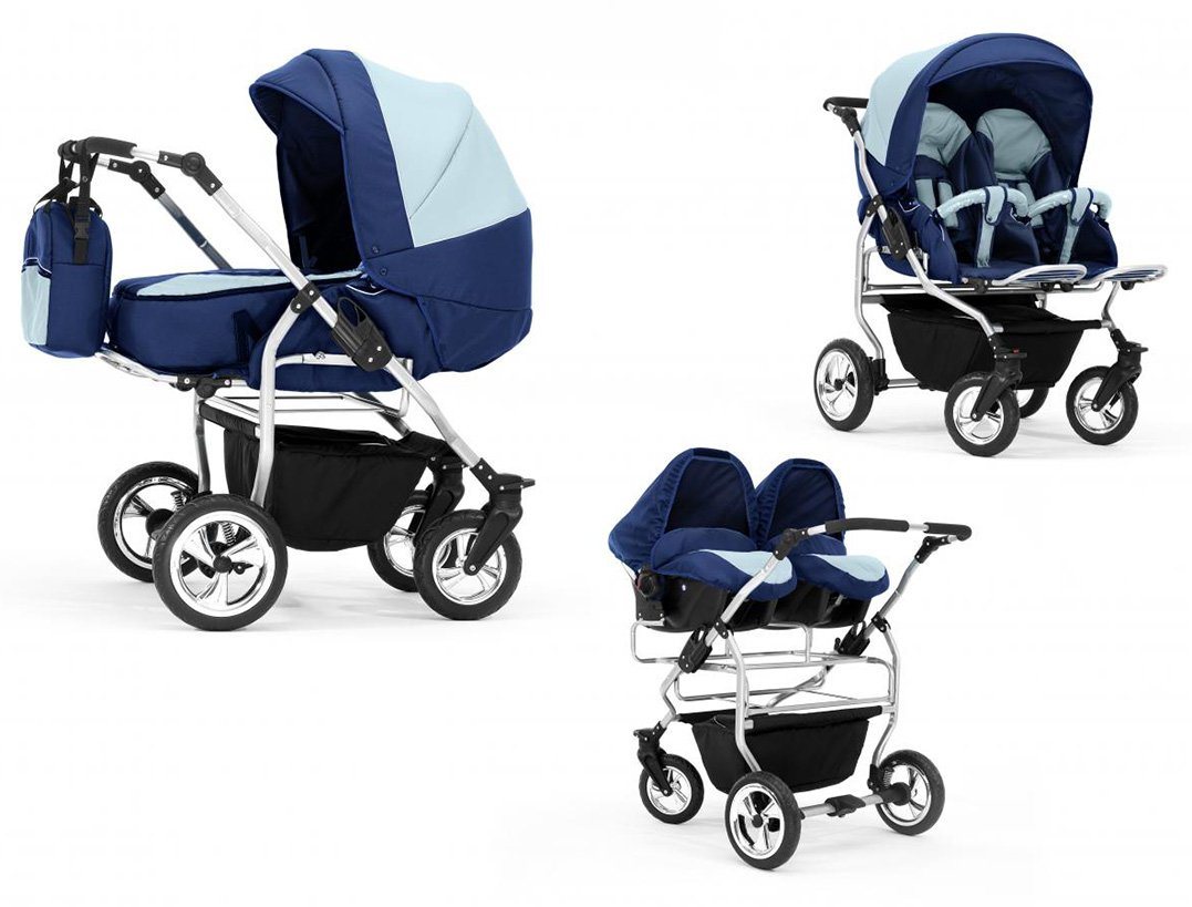 BabyMerc Zwillingswagen Duo 4 in 1 inkl. Sportsitze und Autositze in 20 Farben BabyMerc Zwillingswagen Duo 4 in 1 inkl. Sportsitze und Autositze in 20 Farben von BabyMerc