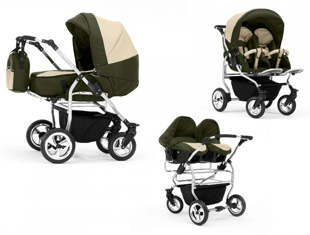 BabyMerc Zwillingswagen Duo 4 in 1 inkl. Sportsitze und Autositze in 20 Farben BabyMerc Zwillingswagen Duo 4 in 1 inkl. Sportsitze und Autositze in 20 Farben von BabyMerc