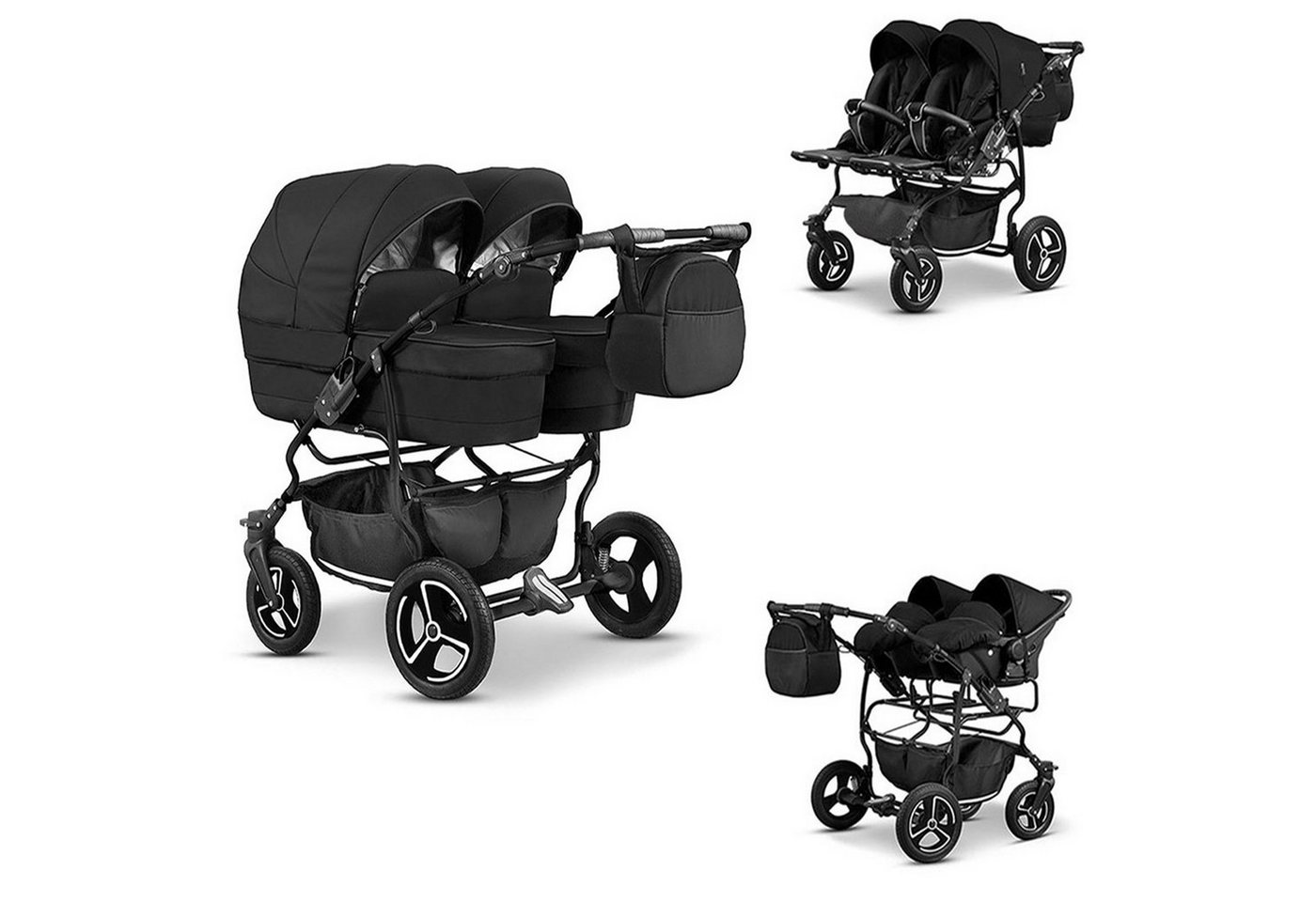 BabyMerc Zwillingswagen Twin Star 4 in 1 inkl. Sportsitze, Autositze und Zubehör in 16 Farben BabyMerc Zwillingswagen Twin Star 4 in 1 inkl. Sportsitze, Autositze und Zubehör in 16 Farben von BabyMerc