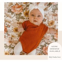 Vintage Blumen Babydecke, Baby Swaddle Decke, Neugeborene Geschenk, Swaddling Musselin Weihnachtsgeschenk von BabyPandasStore
