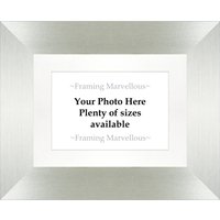 Bilderrahmen Aus Gebürstetem Silber - Größe Und Farbe Wählen von BabyRiceUK