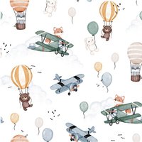 Flugzeug Kinderbett Set ~ Jungenbett Bettwäsche Space Baby Heißluftballon Kinderzimmer Geburtsgeschenk von BabyTigerwhaleETSY