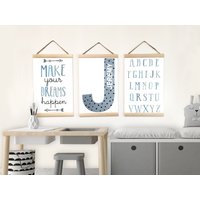 Alphabet Kinderzimmer Drucke, 3Er Set, Poster von BabyTriffle