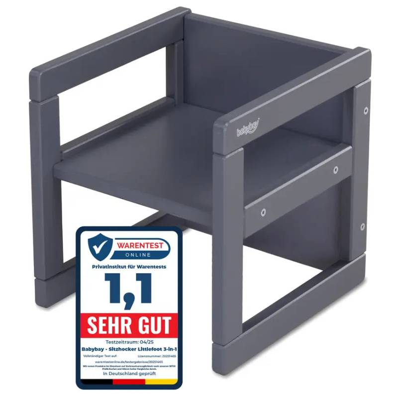 B-Ware Babybay Babycube Littlefoot Schieferg Motorik Hocker 2in1 Tisch Stuhl Kinder886 B-Ware Babybay Babycube Littlefoot Schieferg Motorik Hocker 2in1 Tisch Stuhl Kinder886 von Babybay