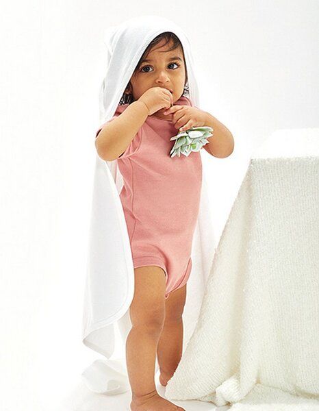 Babybugz Kapuzenhandtuch Baby Organic Hooded Blanket Badetuch mit Kapuze Weiß von Babybugz
