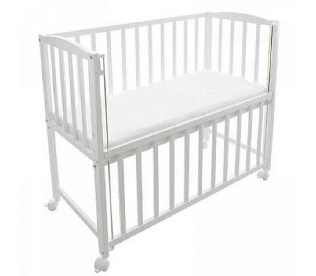 Babyhafen Beistellbett Stubenbett 3in1 Babybett mit Matratze Rollen, inkl. Matratze, Rollen von Babyhafen