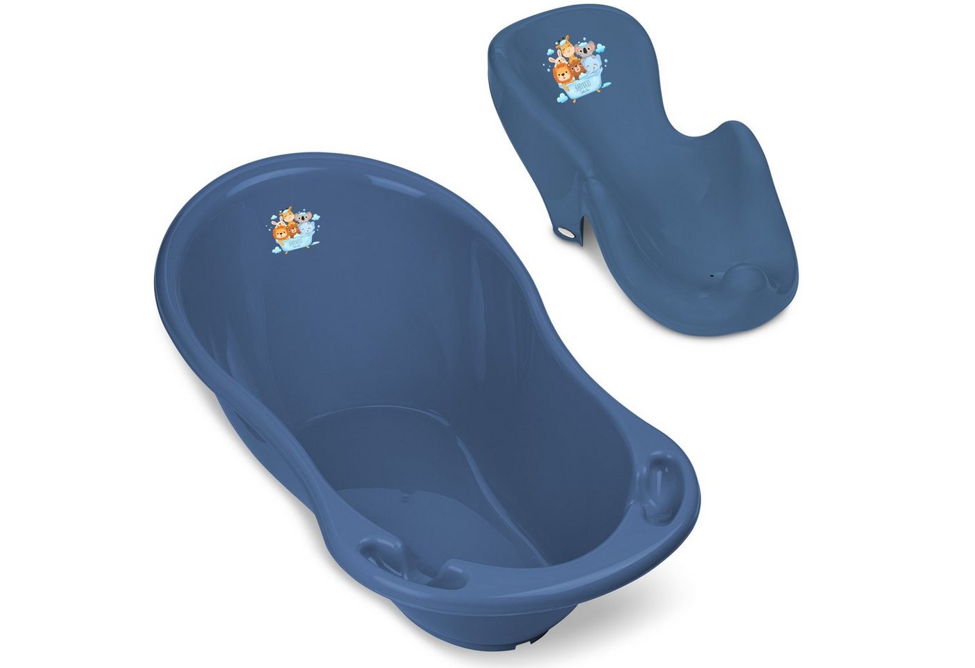 Babykajo Babybadewanne, (Komplett-Set, 2-tlg), Baby Wanne + Wanneneinsatz - TÜV Rheinland geprüft von Babykajo