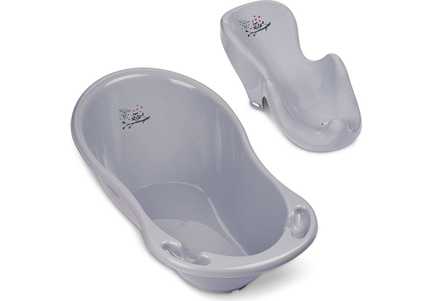 Babykajo Babybadewanne, (Komplett-Set, 2-tlg), Baby Wanne + Wanneneinsatz - TÜV Rheinland geprüft von Babykajo