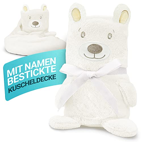 Babykajo Babydecke mit Namen Bestickt – 2in1 Kuscheldecke Wird zusammengerollt zum Kuscheltier – Perfektes Baby Geschenk zur Geburt für Jungen und Mädchen! Babydecke personalisiert. Babykajo Babydecke mit Namen Bestickt – 2in1 Kuscheldecke Wird zusammengerollt zum Kuscheltier – Perfektes Baby Geschenk zur Geburt für Jungen und Mädchen! Babydecke personalisiert. von Babykajo