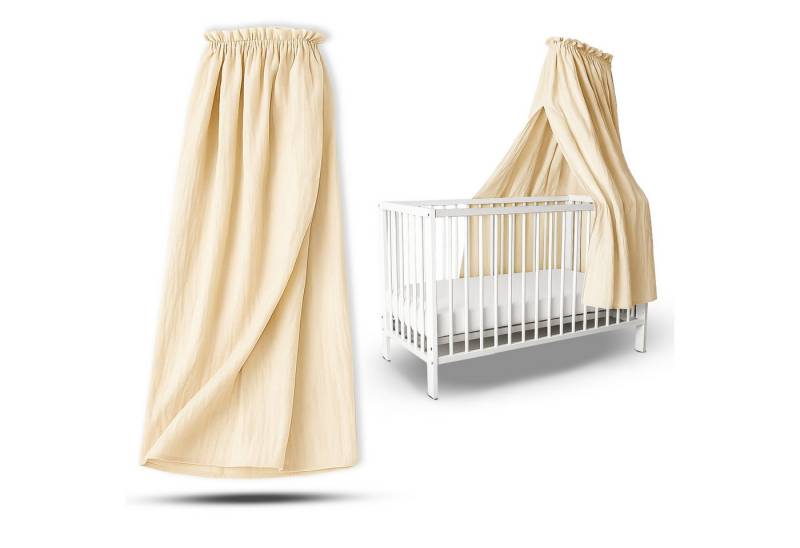Babykajo Betthimmel Stoff + Ständer (Set, 1-tlg., in verschiedenen Varianten), Betthimmel Ständer mit Betthimmel für Babybetten von Babykajo