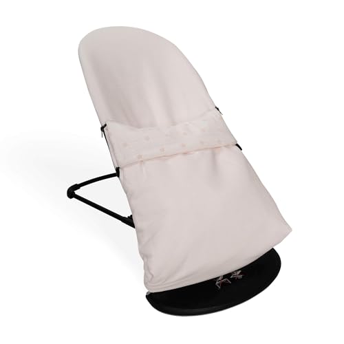Bezug + Schlafsack für BabyBjörn Balance Soft (Originalpolster), hypoallergen, sehr weich, atmungsaktiv (Bio-Baumwolle) (Candy Pink) von Babyline