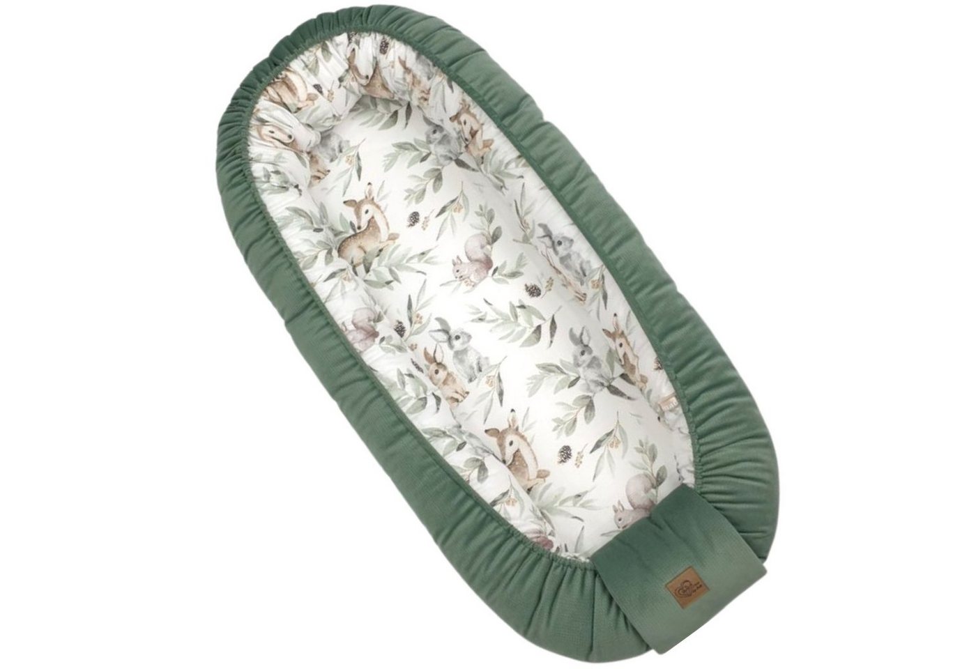 Babymajawelt Bettnestchen Baby Kuschelnest Reh mit Matratze Mitwachsend (101325), (Set, 1-tlg., 1x Babynestchen verstellbar, inkl. Tragetasche), Made In EU, für den Schlaf zwischendruch, Bettverkleinerung von Babymajawelt