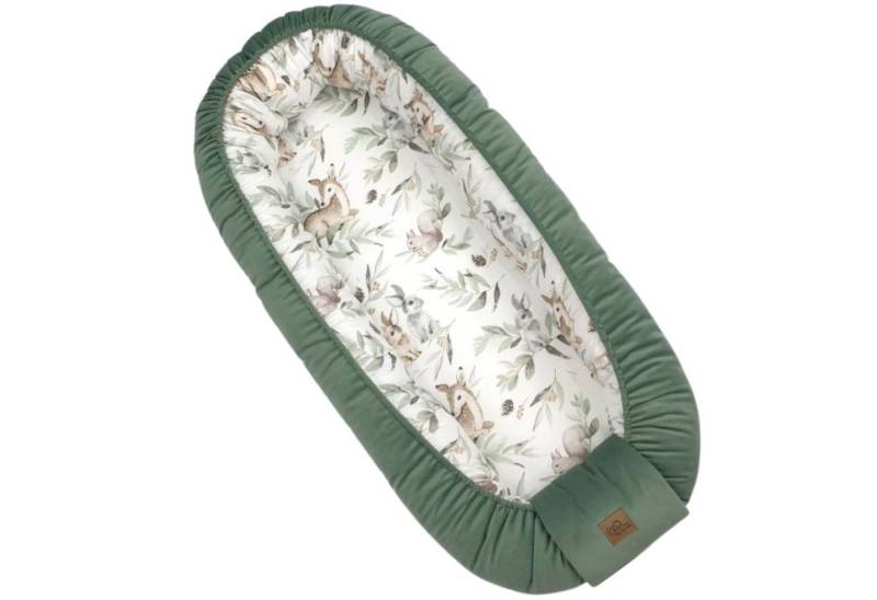 Babymajawelt Bettnestchen Baby Kuschelnest Reh mit Matratze Mitwachsend (101325), (Set, 1-tlg., 1x Babynestchen verstellbar, inkl. Tragetasche), Made In EU, für den Schlaf zwischendruch, Bettverkleinerung von Babymajawelt