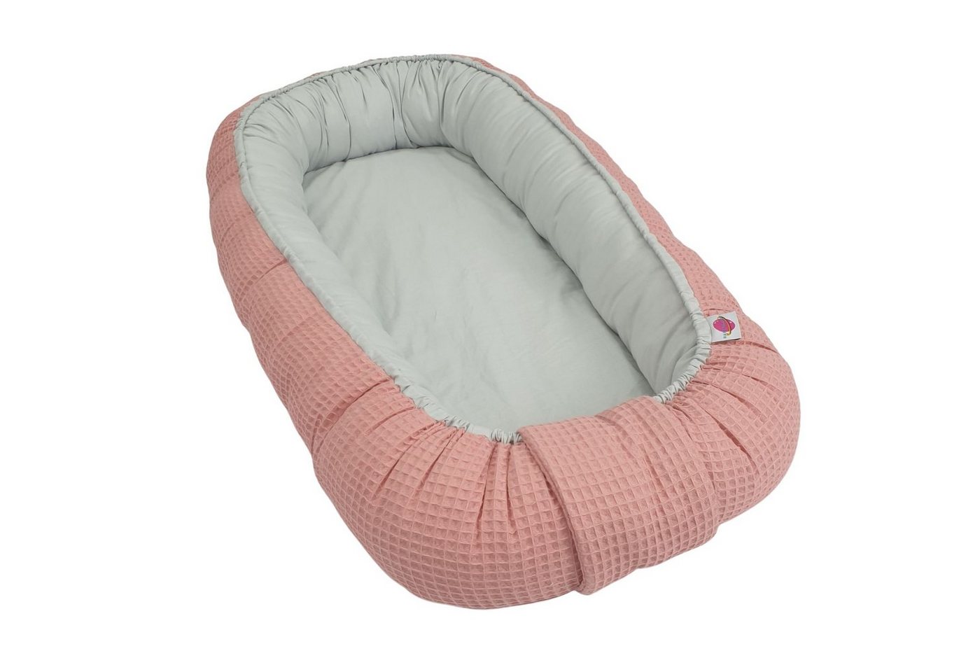 Babymajawelt Kuschelnest Babynestchen Waffel Mitwachsend Unifarben, (Set, 1-tlg., 1x Babynestchen verstellbar, inkl. Tragetasche), Made In EU, für den Schlaf zwischendurch, Bettverkleinerung von Babymajawelt