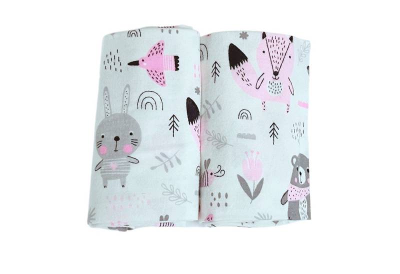 Babymajawelt Spucktuch Baby Moltontücher 2er Set, 70x80 cm - Kuscheltücher ver. Modelle, (Set, 2-tlg), Mehrfach verwendbar, Besonders sanft & Farbenfroh, Limited von Babymajawelt