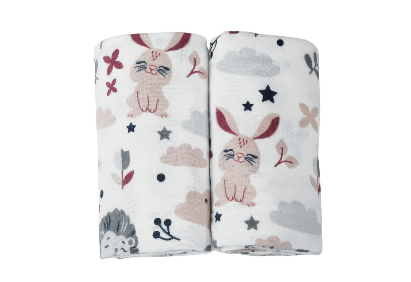Babymajawelt Spucktuch Baby Moltontücher 2er Set, 70x80 cm - Kuscheltücher ver. Modelle, (Set, 2-tlg), Mehrfach verwendbar, Besonders sanft & Farbenfroh, Limited von Babymajawelt