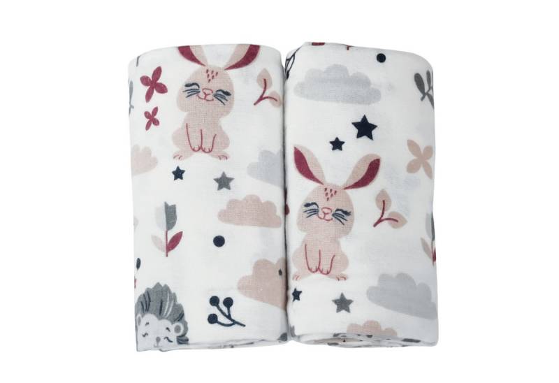 Babymajawelt Spucktuch Baby Moltontücher 2er Set, 70x80 cm - Kuscheltücher ver. Modelle, (Set, 2-tlg), Mehrfach verwendbar, Besonders sanft & Farbenfroh, Limited von Babymajawelt