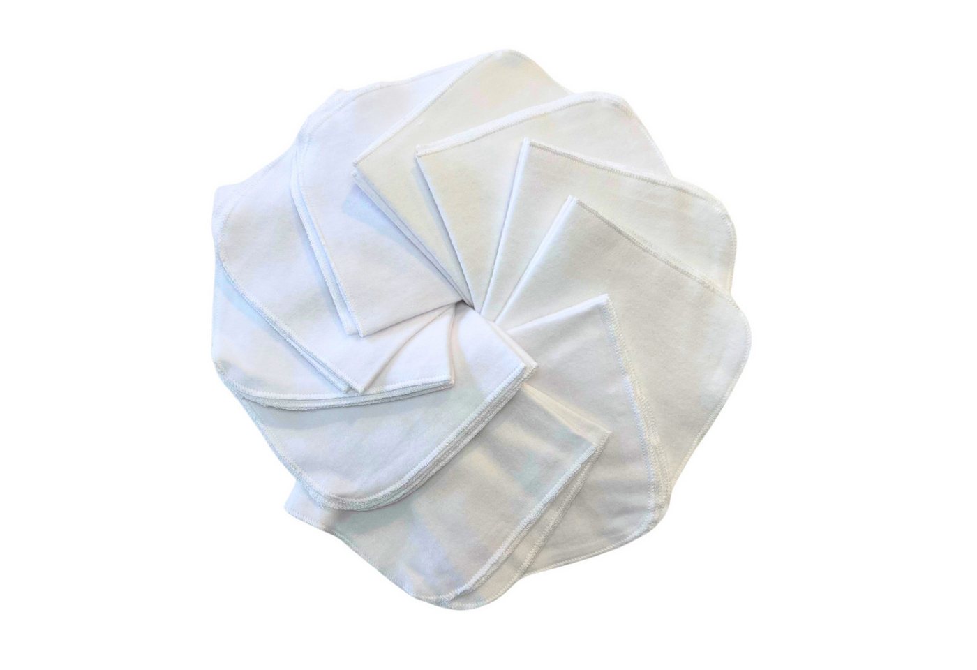 Babymajawelt Waschlappen Extra Weiche Baby Waschlappen Molton Tücher 25x25cm, Baumwolle (10-St), Nachhaltig, DIY-Feuchttücher, Wiederverwendbar, Babyausstattung von Babymajawelt