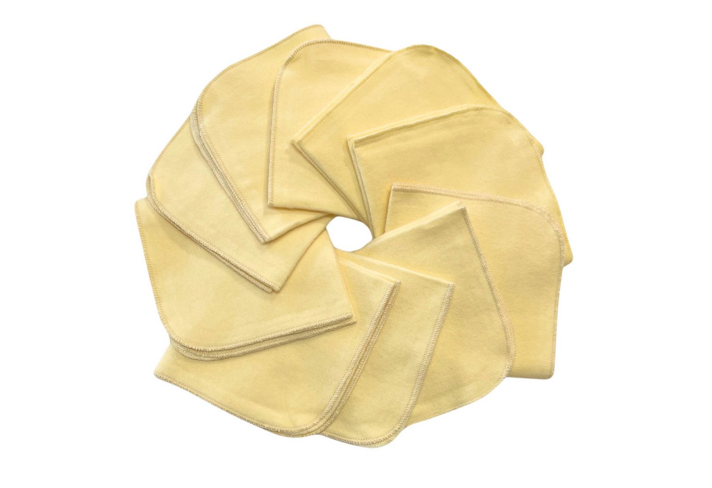 Babymajawelt Waschlappen Extra Weiche Baby Waschlappen Molton Tücher 25x25cm, Baumwolle (10-St), Nachhaltig, DIY-Feuchttücher, Wiederverwendbar, Babyausstattung von Babymajawelt