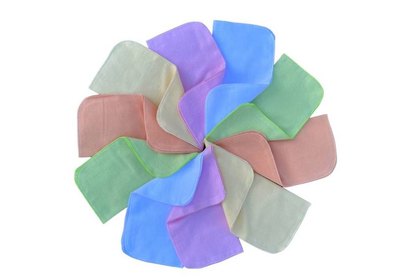 Babymajawelt Waschlappen Extra Weiche Baby Waschlappen Molton Tücher 25x25cm, Baumwolle (10-St), Nachhaltig, DIY-Feuchttücher, Wiederverwendbar, Babyausstattung von Babymajawelt