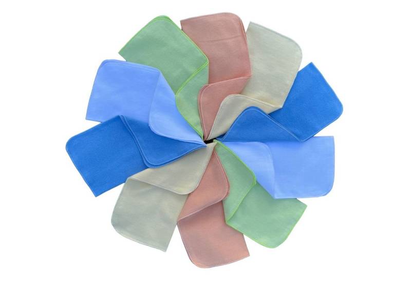 Babymajawelt Waschlappen Extra Weiche Baby Waschlappen Molton Tücher 25x25cm, Baumwolle (10-St), Nachhaltig, DIY-Feuchttücher, Wiederverwendbar, Babyausstattung von Babymajawelt