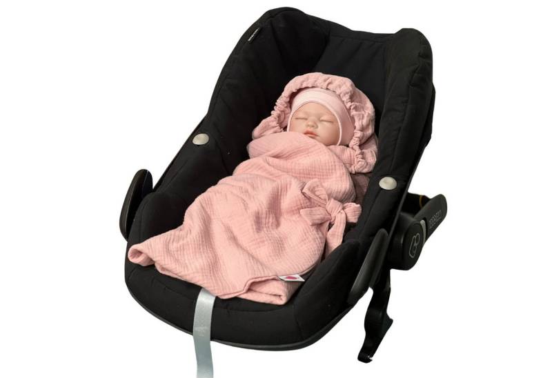 Einschlagdecke Baby Musselin Sommer Einschlagdecke für Babyschale, Babymajawelt, Milbenschutz, Komfort, 100% reiner Musselin, Pflegeleicht von Babymajawelt