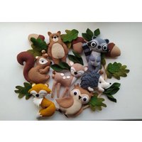 Baby Mobile Woodland/Kinderzimmer Geschenk Für Werdende Mutter, Hängende Mobile, Baby-Dusche-Geschenk von OliinykAnnaStore
