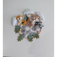 Baby Mobile Woodland/Kinderzimmer Geschenk Für Werdende Mutter, Hängende Mobile, Baby-Dusche-Geschenk von OliinykAnnaStore