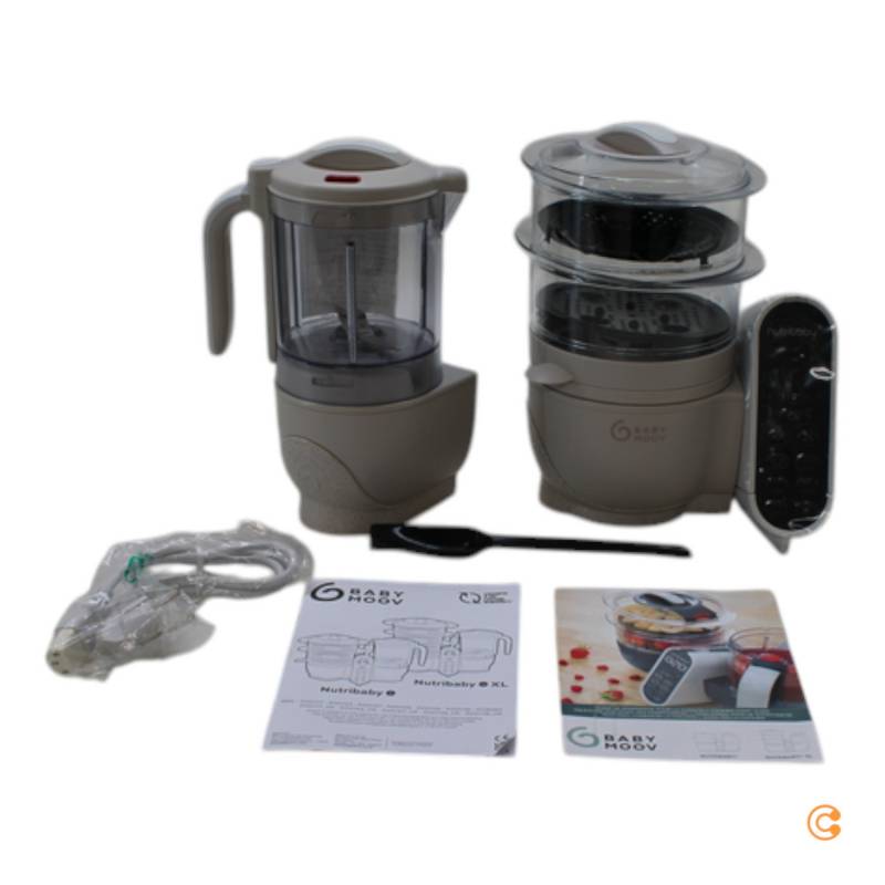 Babymoov Nutribaby + Mineral Dampfgarer Babykost Nahrung 6 In 1 Funktionen Beige B-Ware von Babymoov