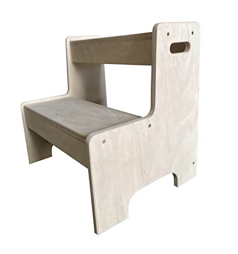 Kindertreppe | Holztreppe | Treppe mit Stufen | Holzpodest für das Badezimmer | Kinderpodest | 2-Stufen-Hocker Kindertreppe | Holztreppe | Treppe mit Stufen | Holzpodest für das Badezimmer | Kinderpodest | 2-Stufen-Hocker von Babywood
