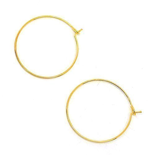 Bacabella 21792 Weinglas Marker Rohlinge 29x25mm Gold (10 Stück) Rohlinge zum Verzieren (dienen dann als Glas Markierung) von Bacabella