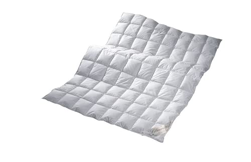 Bach's Betten Welt Leichte Sommerdecke Einziehdecke Typ Eiderdaune Silverstar 90/10 Daune Klasse 1 weicher Bezug (155x220 cm) von Bach's Betten Welt
